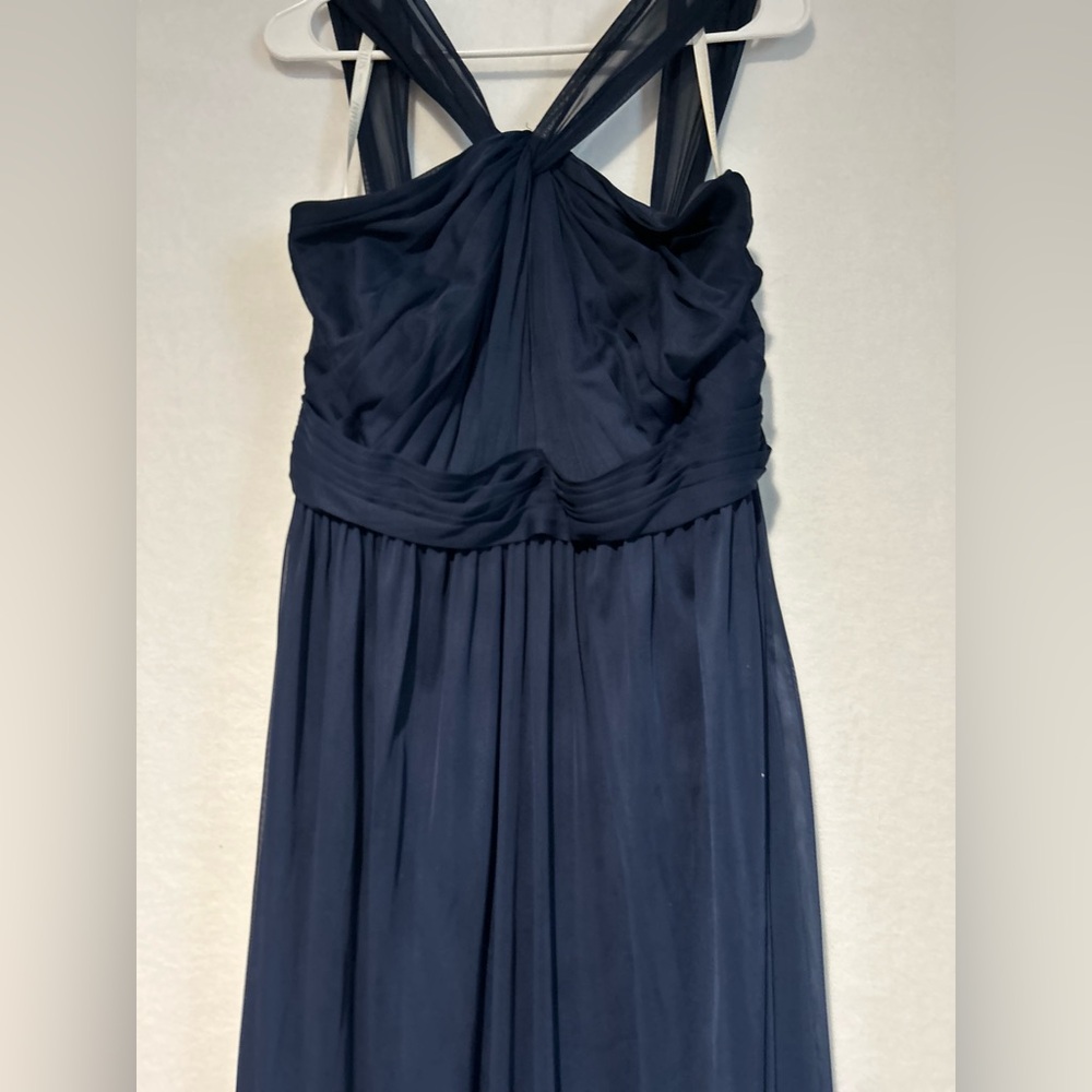 David’s Bridal Bridesmaid Dress in Marine Navy Blue